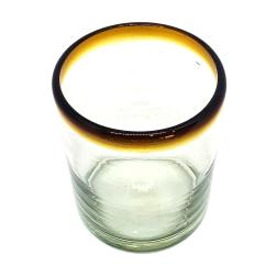 Amber Rim 10 oz Tumblers (set of 6)